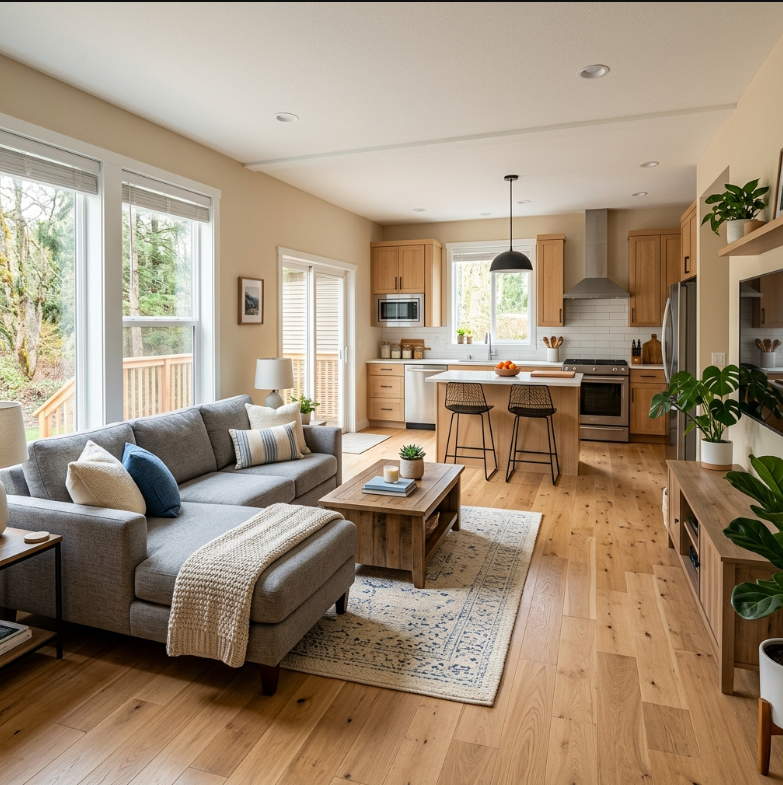 Beautiful mobile home interior